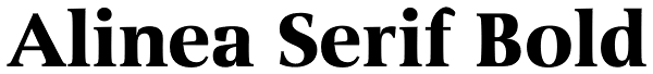 Alinea Serif Bold Font