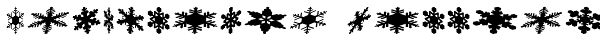 Snowflakes Falling Font