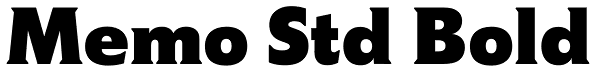 Memo Std Bold Font