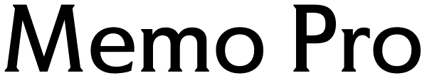 Memo Pro Font
