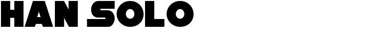 Han Solo Font
