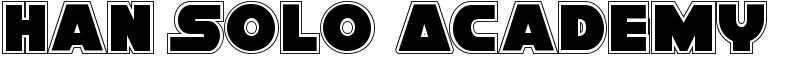 Han Solo Academy Font