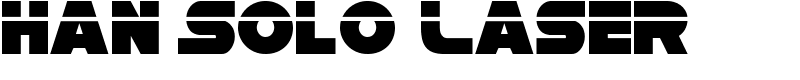 Han Solo Laser Font