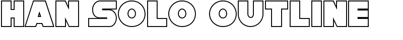 Han Solo Outline Font
