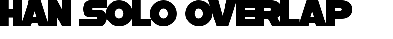 Han Solo Overlap Font