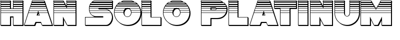 Han Solo Platinum Font