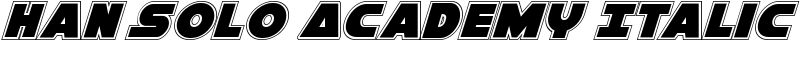 Han Solo Academy Italic Font