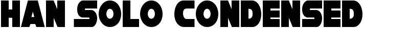 Han Solo Condensed Font