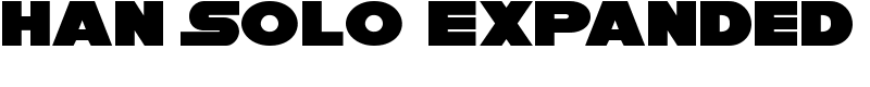 Han Solo Expanded Font