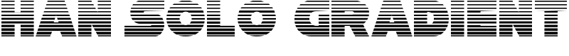 Han Solo Gradient Font