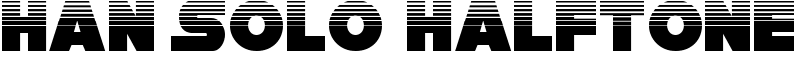 Han Solo Halftone Font