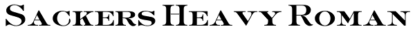 Sackers Heavy Roman Font