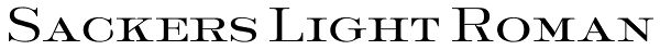 Sackers Light Roman Font
