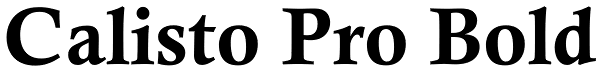 Calisto Pro Bold Font