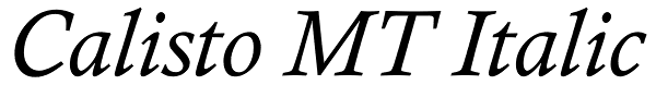 Calisto MT Italic Font