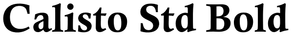 Calisto Std Bold Font