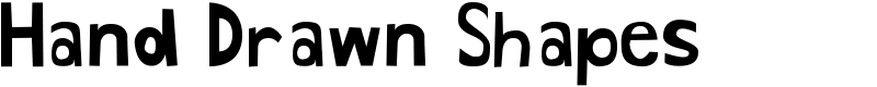 Hand Drawn Shapes Font