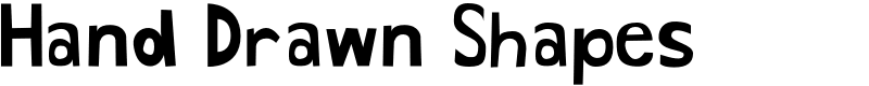 Hand Drawn Shapes Font