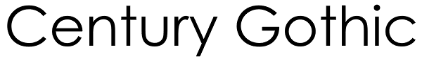 Century Gothic Font