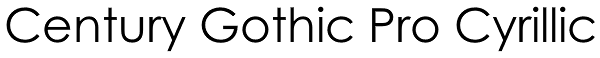 Century Gothic Pro Cyrillic Font