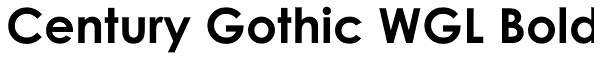 Century Gothic WGL Bold Font
