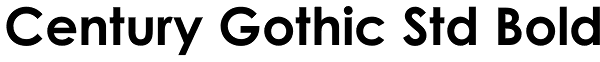 Century Gothic Std Bold Font
