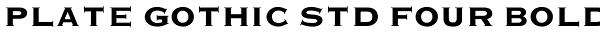 Plate Gothic Std Four Bold Font