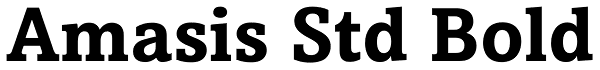 Amasis Std Bold Font