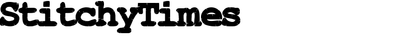 StitchyTimes Font