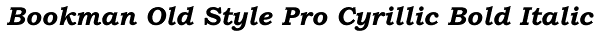 Bookman Old Style Pro Cyrillic Bold Italic Font