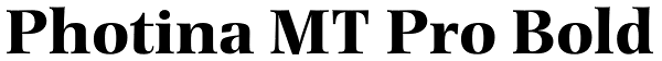 Photina MT Pro Bold Font
