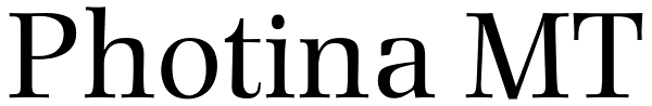 Photina MT Font