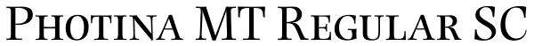 Photina MT Regular SC Font