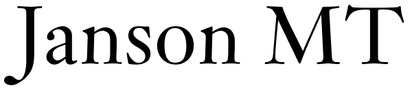 Janson MT Font