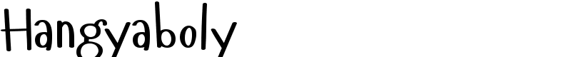 Hangyaboly Font