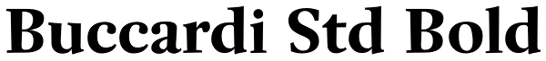 Buccardi Std Bold Font