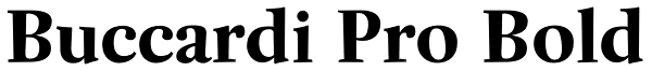 Buccardi Pro Bold Font