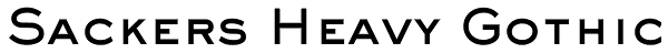 Sackers Heavy Gothic Font
