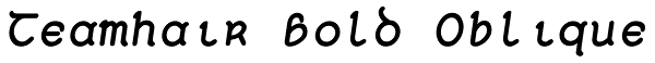 Teamhair Bold Oblique Font