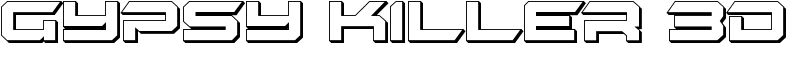 Gypsy Killer 3D Font