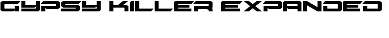 Gypsy Killer Expanded Font