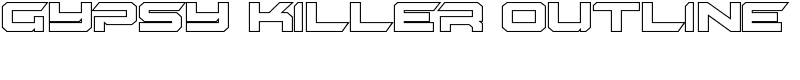 Gypsy Killer Outline Font