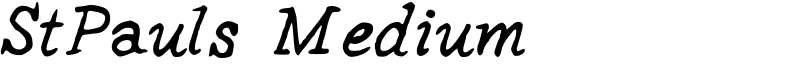 StPauls Medium Font