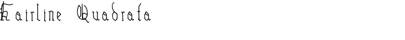 Hairline Quadrata Font