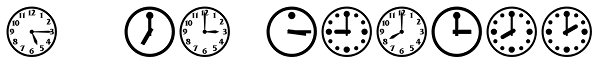 Time Clocks Font