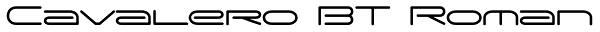 Cavalero BT Roman Font
