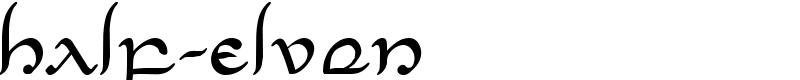 Half-Elven Font