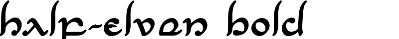 Half-Elven Bold Font