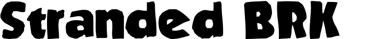 Stranded BRK Font