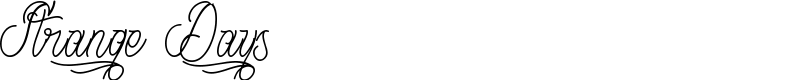 Strange Days Font